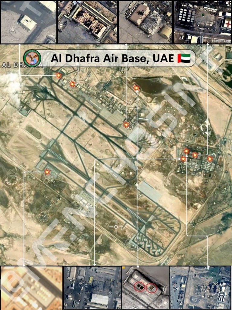 Mapping the Damage: Account of Strikes on US and Allied Persian Gulf Bases 43 Al Dhafra Air Base, UAE