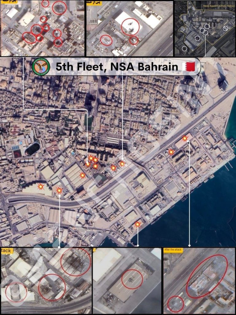 Mapping the Damage: Account of Strikes on US and Allied Persian Gulf Bases 46 US Fifth Fleet