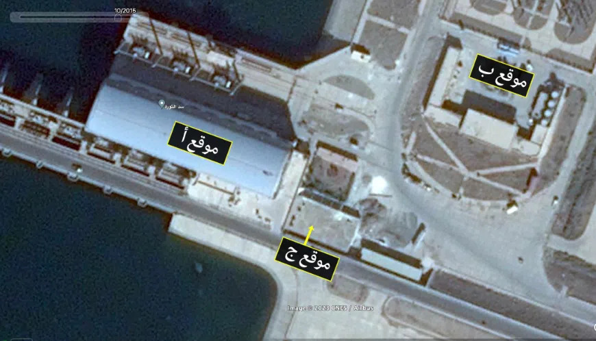 Investigative Report Reveals ISIS Crimes at Mansoura Prison in Raqqa 44 An aerial photograph of the Mansoura Dam Prison buildings dating from 2015. Source: Syrian Justice and Accountability Centre (SJAC).